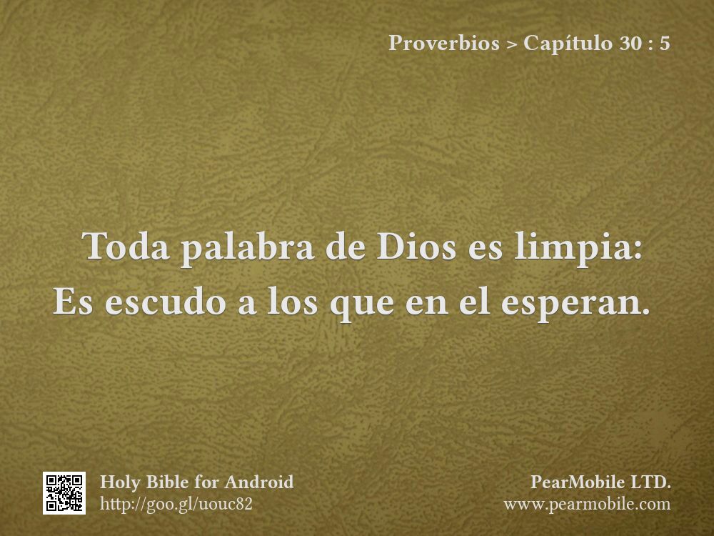 Proverbios, Capítulo 30:5